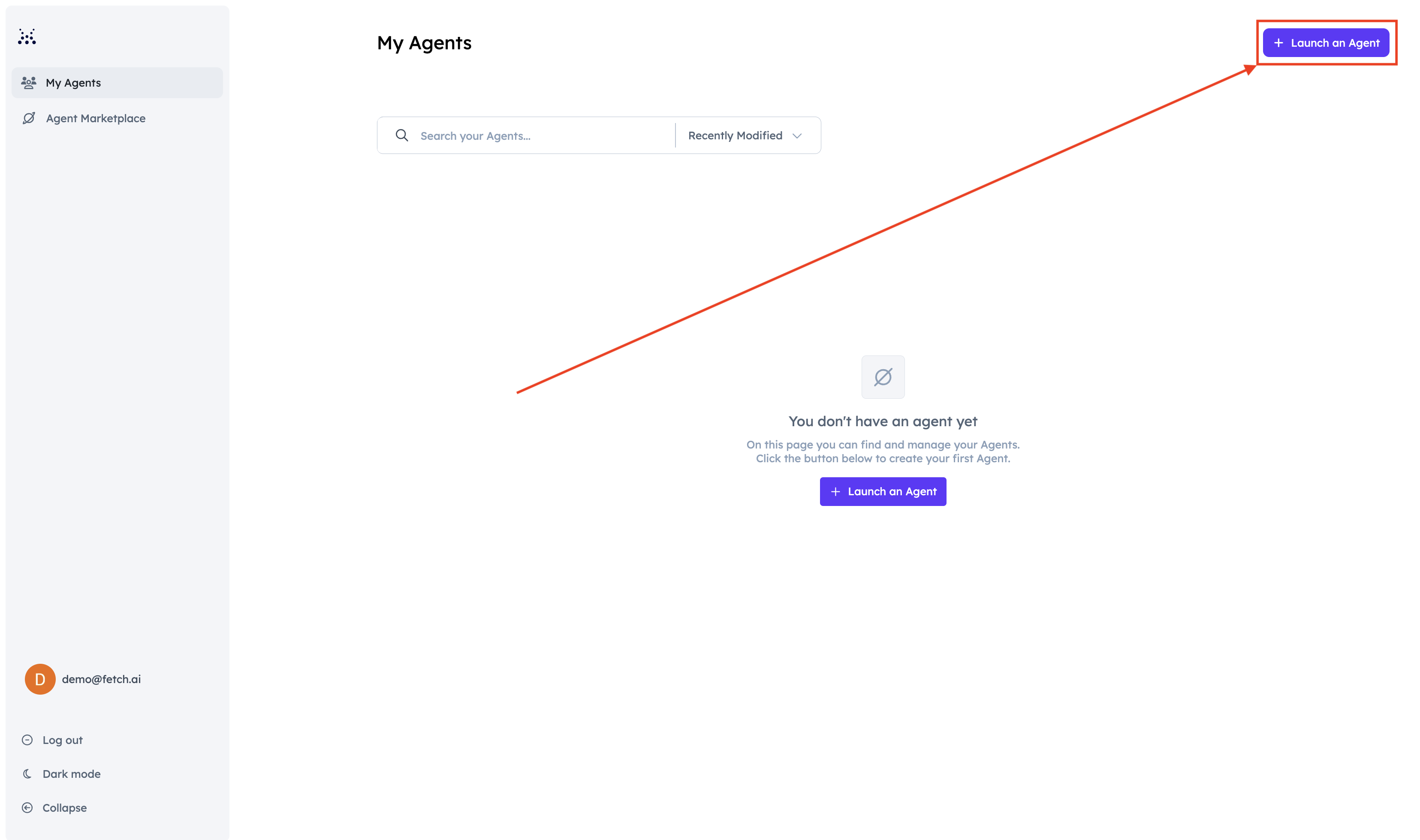 Launch an agent in Agentverse