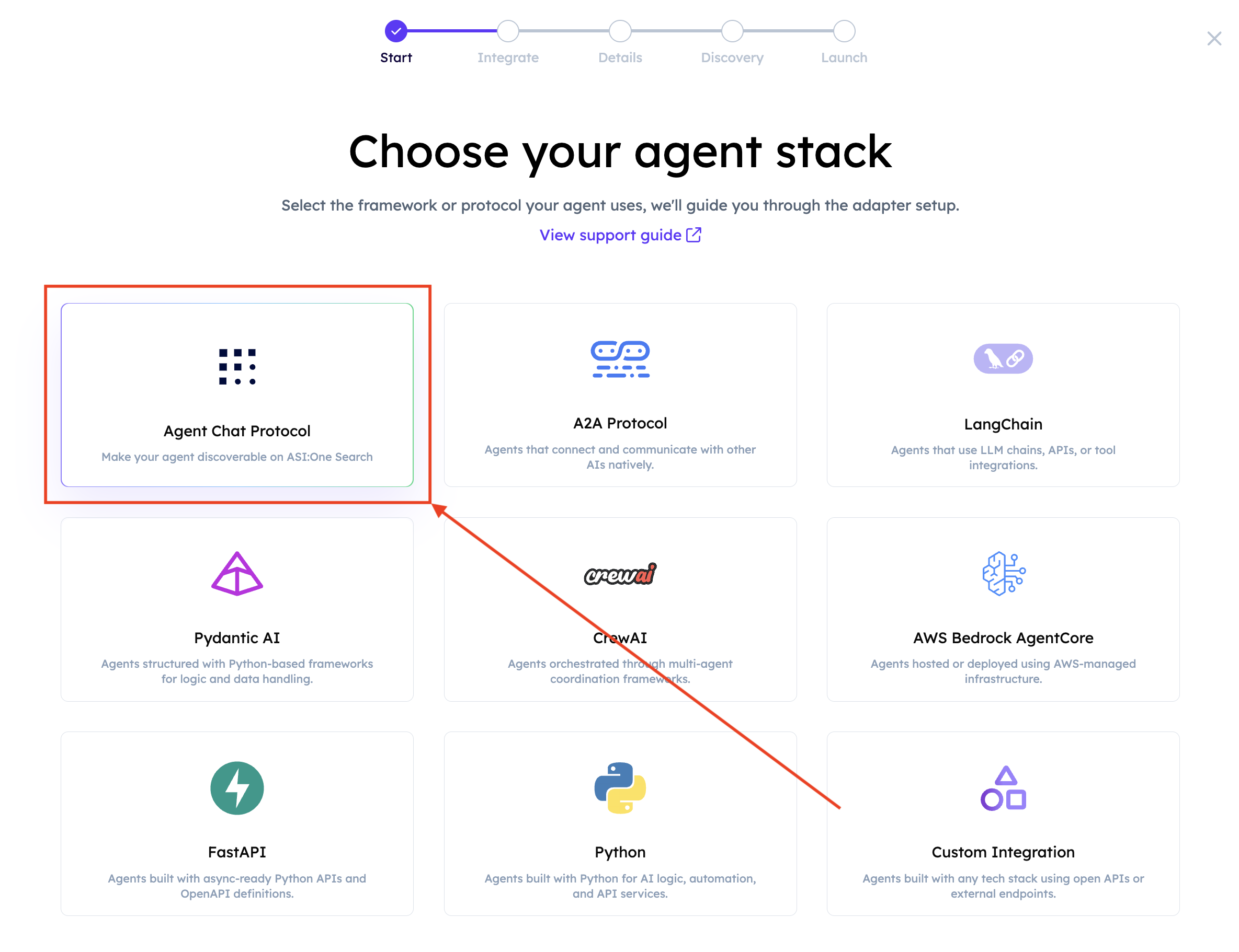 Select Chat Protocol