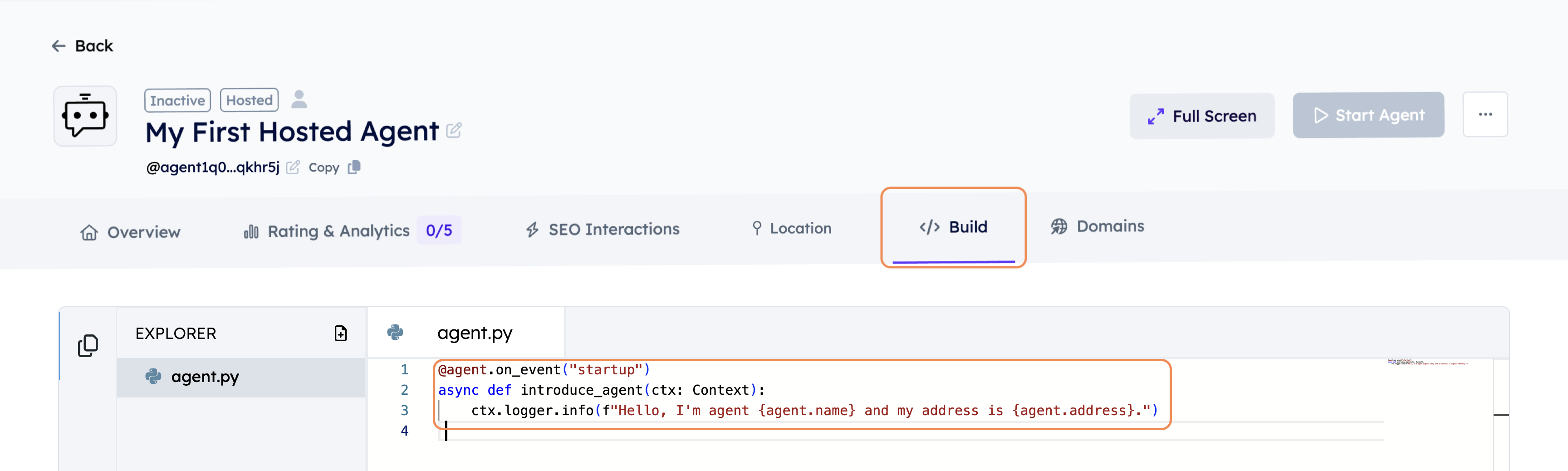 blank-agent-code-start