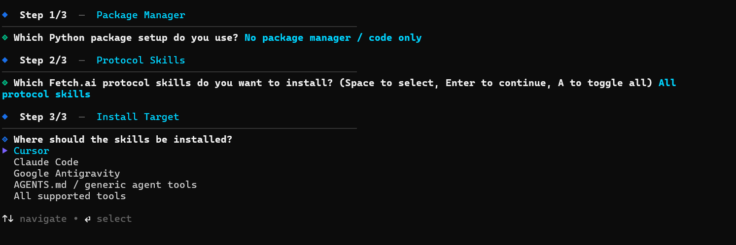 Step 3 — Pick your install target